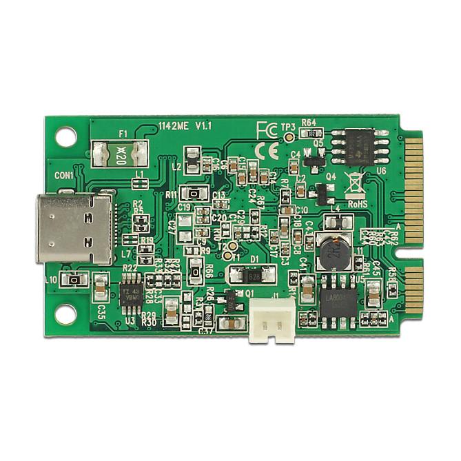 Kartë Zgjerimi Mini PCI Express Delock 95259 / Mini PCIe Full Size / 1x USB Type-C / USB 10Gbps / Asmedia ASM1142 - 3