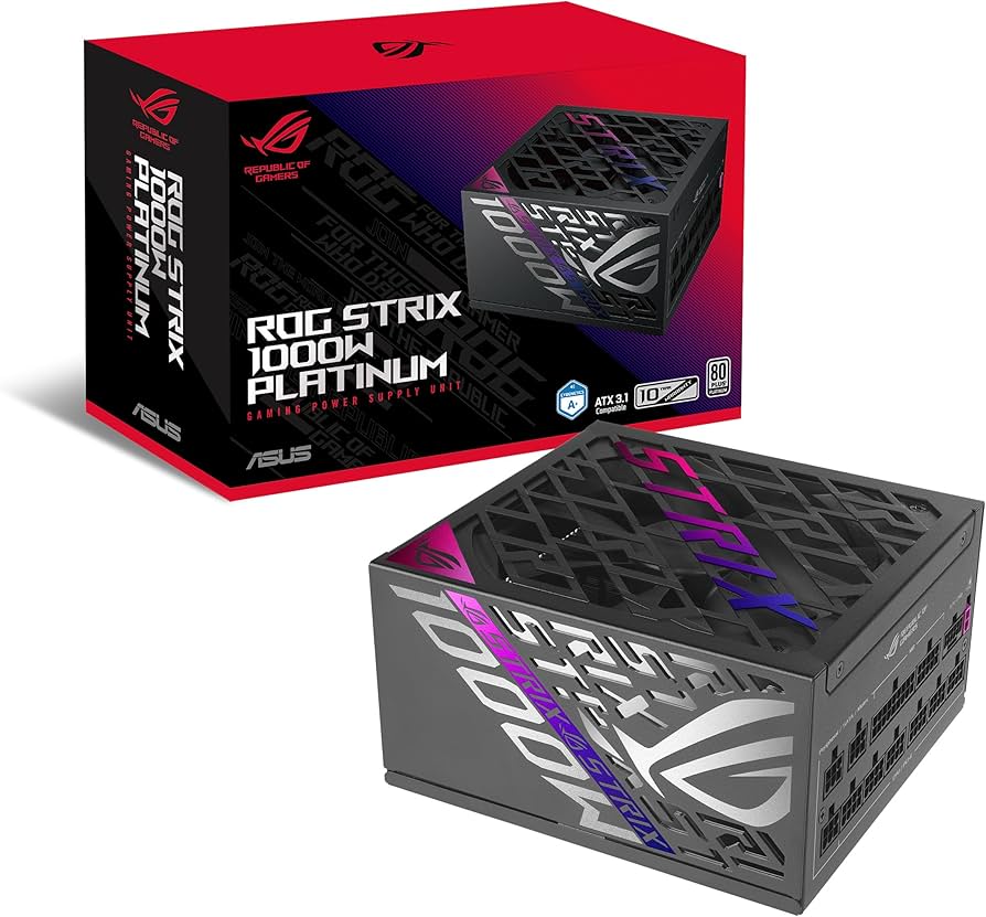 Furnizues Energjie ATX ASUS ROG Strix / 1000W / 80 PLUS Platinum / ATX 3.1 / PCIe 5.1 - Zezë - 2