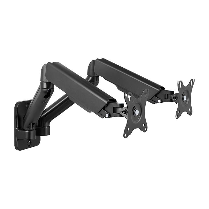 Mbajtëse për Monitor LogiLink BP0146 , 2 Monitorë , 17–32" , deri 9kg për krah , me sustë gazi , distancë 90–540mm , VESA 75x75 & 100x100 - Zezë - 6