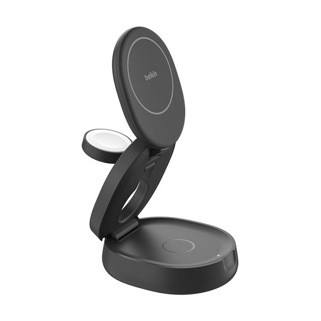 Karikues Pa Kabllo Belkin BoostCharge WIZ034KQBK / 3 në 1 / Qi2 15W / MagSafe / USB-C - Zezë - 5