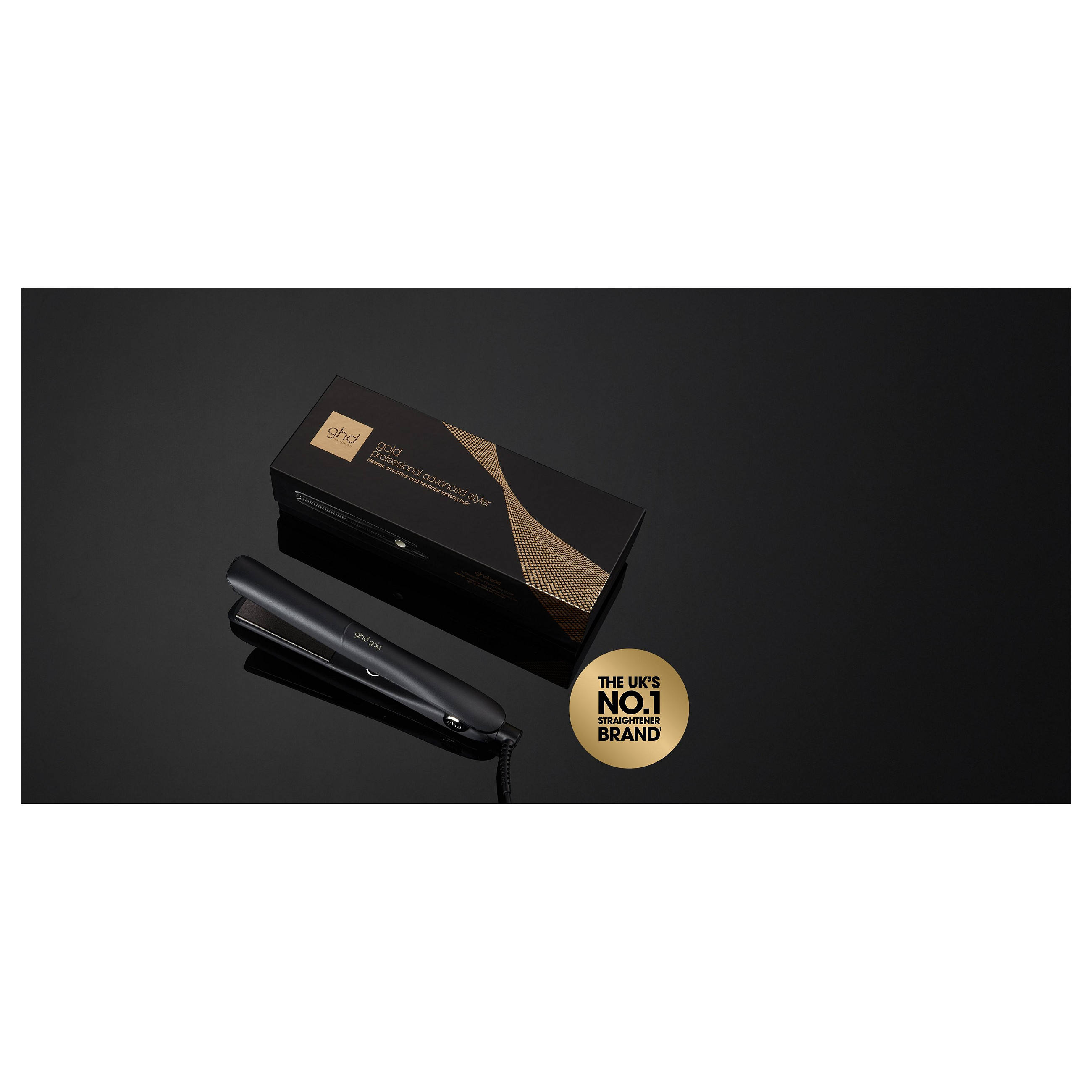 Drejtuese për flokë ghd Gold Styler / Dual-Zone / Ceramic / 26 mm / 185°C / 25 sekonda – Zezë - 2