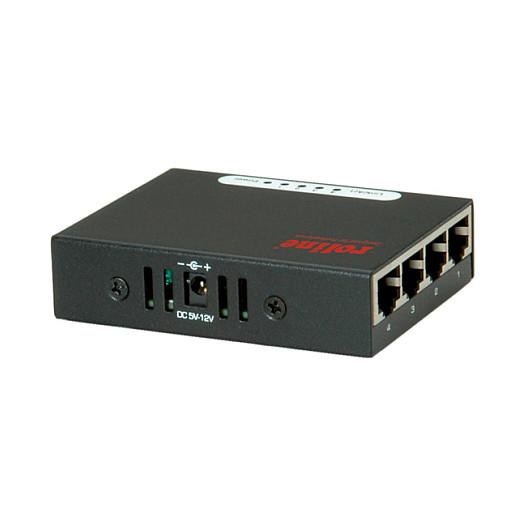 Switch ROLINE 21.14.3514, 4x Gigabit Ethernet RJ45, 8Gbps - Zezë - 2