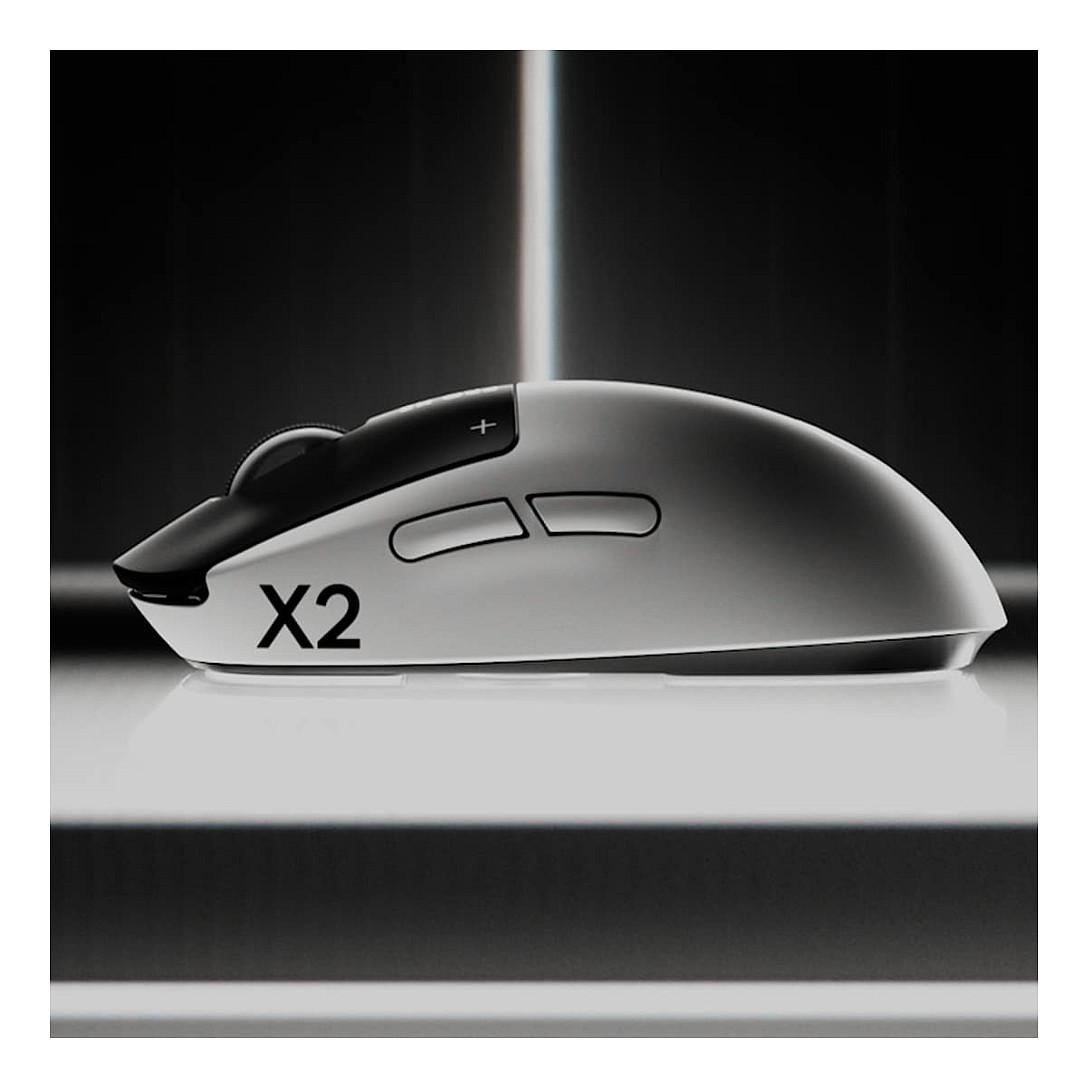 Maus Gaming Logitech G PRO X2 SUPERSTRIKE, HERO 2, 44000 DPI, 8000Hz, 5 Butona , Wireless 2.4GHz - Bardhë/Zezë - 2