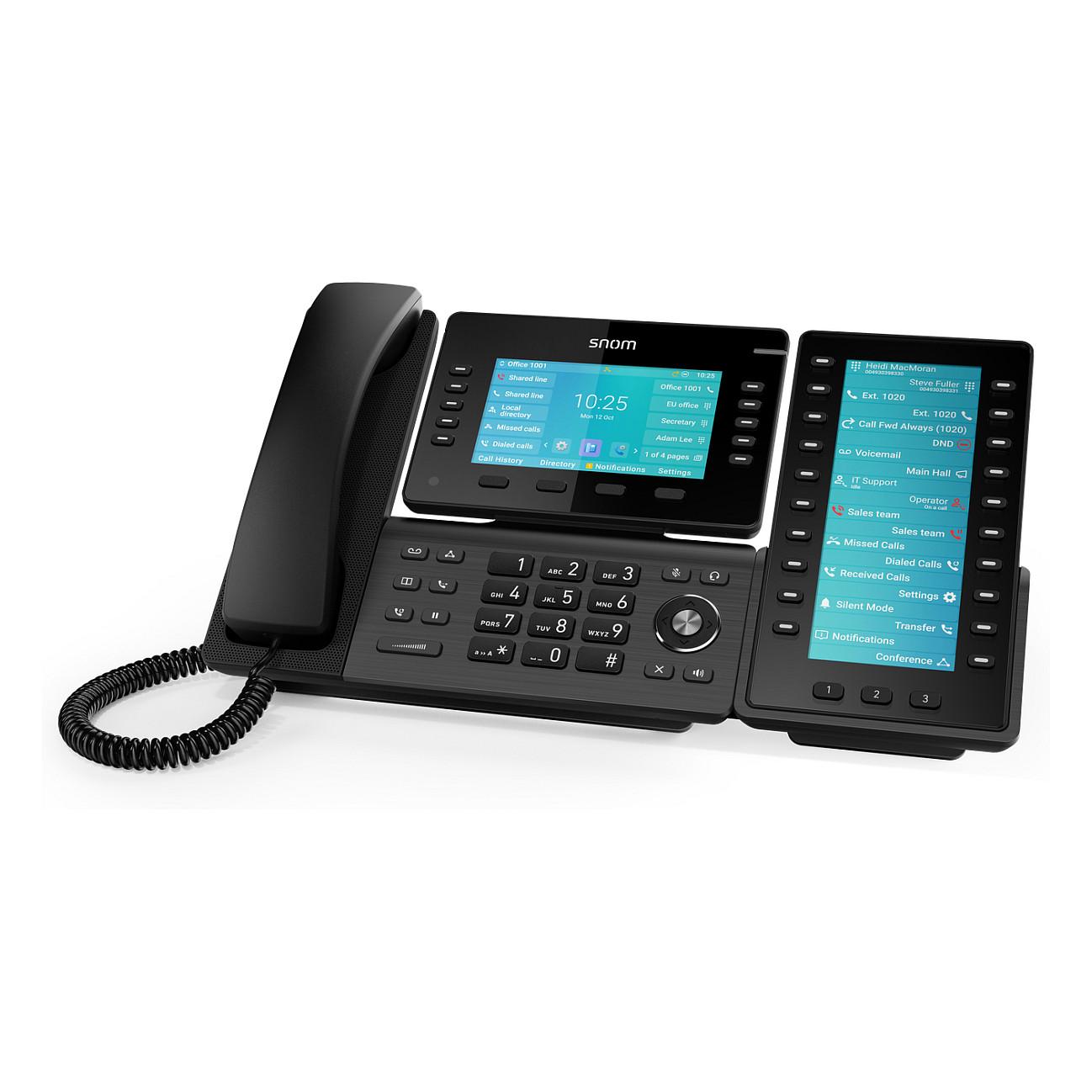 Modul Zgjerimi për Telefon VoIP Snom D8C, 6.86", TFT, 1280x480, 20 Taste, 60 Funksione të Programueshme, USB 2.0 - Zezë - 9