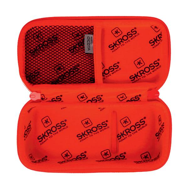 Çantë Organizimi Udhëtimi SKROSS Power Case / Clamshell / Për Adapterë, Karikues, Kabllo & Power Bank – Zezë/Kuq - 3