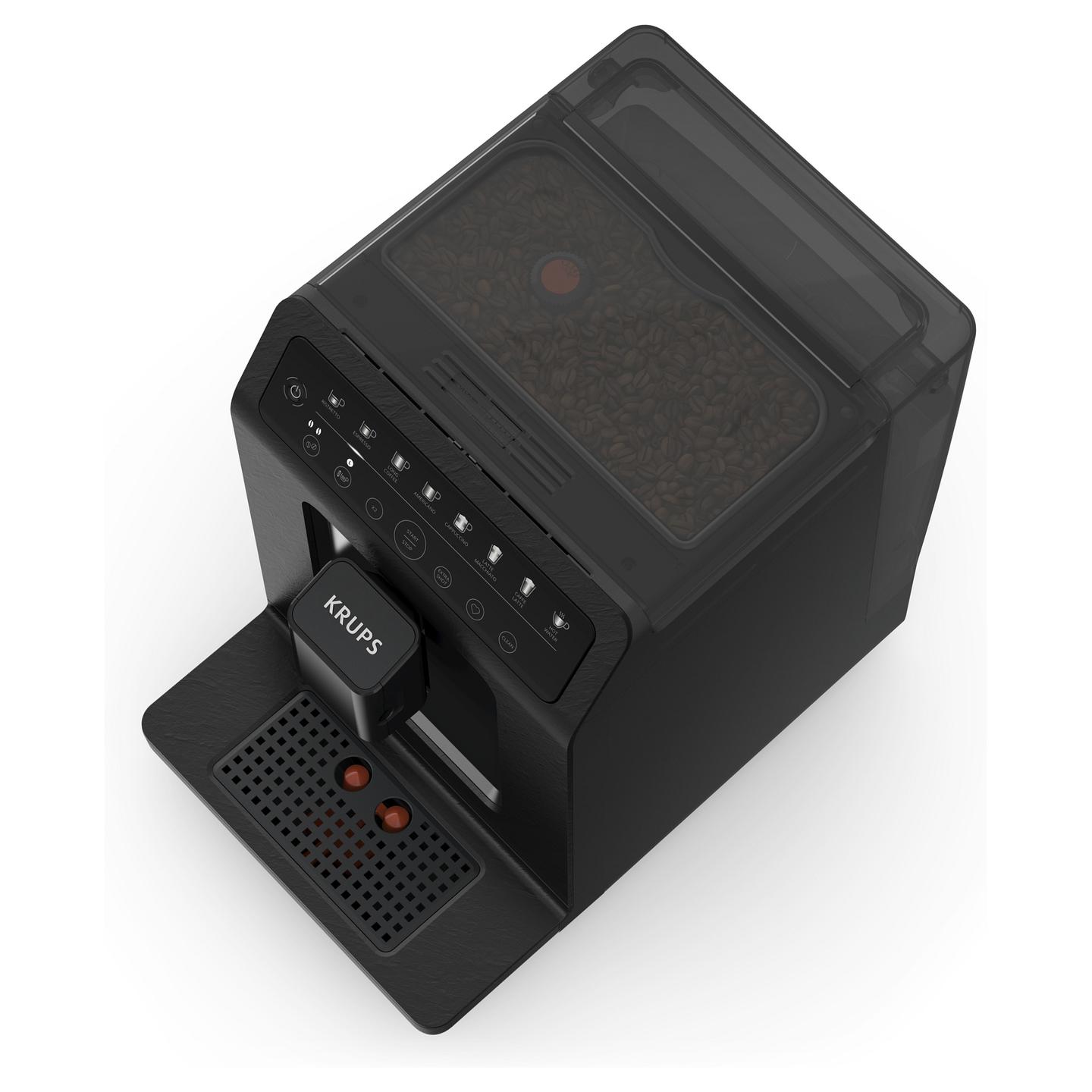 Aparat për Kafe Krups Evidence Eco-Design EA897B, 1450 W, 15 bar, 2.3 L, One Touch Cappuccino – Zezë - 8