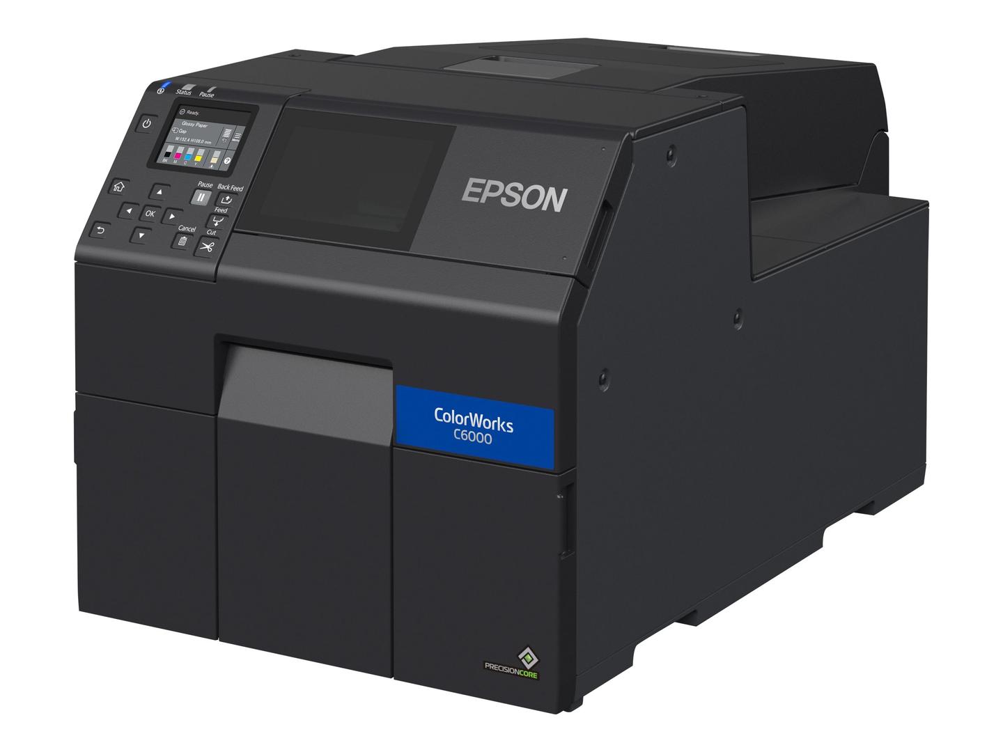 Printer Label Epson ColorWorks CW-C6000AE, 4 Ngjyra, 1200x1200DPI, 119mm/s, Ethernet, USB, Auto Cutter - Zezë - 3