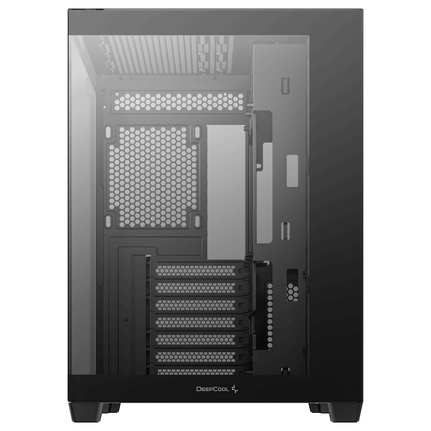 Kasë DeepCool CG530 / ATX Mid-Tower Dual-Chamber / 2xUSB Type-A + USB Type-C / 2 Panele Xhami të Temperuar – Zezë - 5