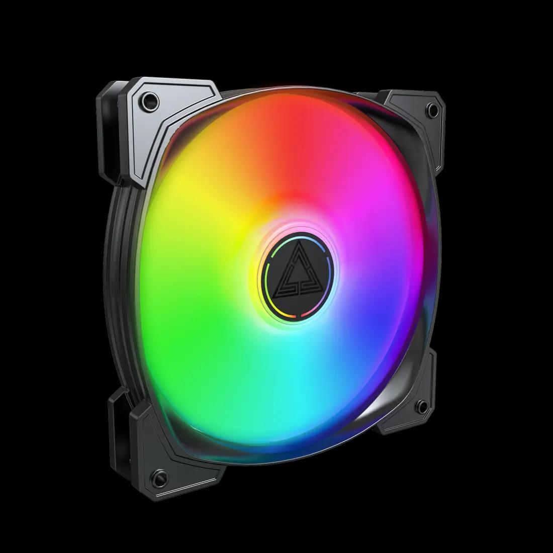 Ftohës për Kasë Montech HP140 ARGB PWM / 140mm / 600-1600 RPM / ARGB / PWM / 3-Pack – Zezë