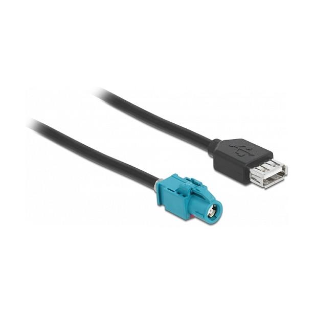 Kabllo USB DeLOCK 90502, HSD Z Femër në USB-A Femër, 1 m, USB 2.0 - Zezë