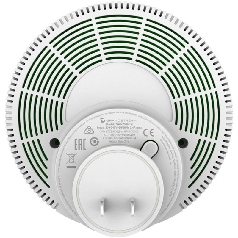 Access Point Grandstream GWN7660EM, Wi-Fi 6 AX3000, Dual-Band, 1× Gigabit Ethernet - Bardhë - 2