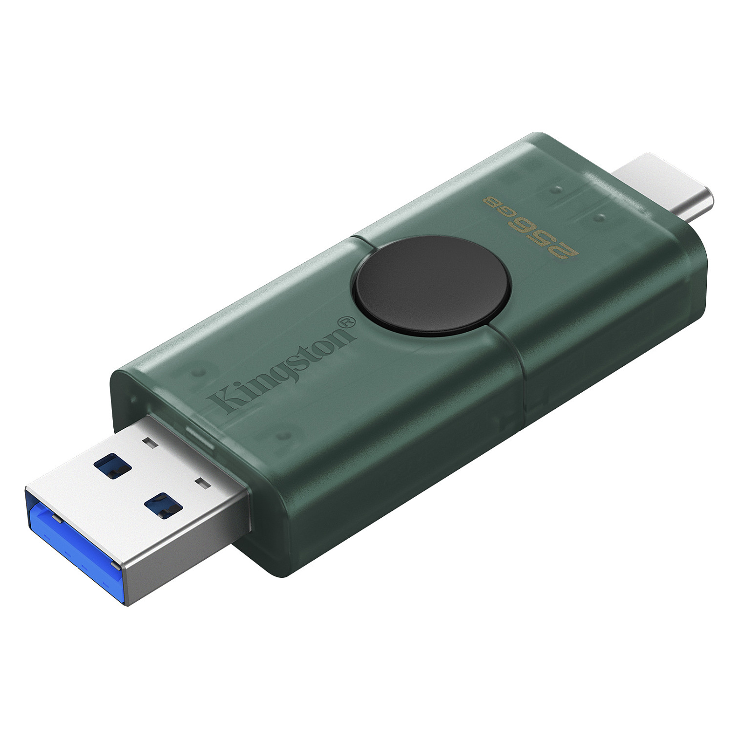 USB Flash Drive Kingston Technology DataTraveler Duo G2 / 256GB / USB Type-A + USB Type-C / USB 3.2 Gen 1 - Zezë/Gjelbër - 3
