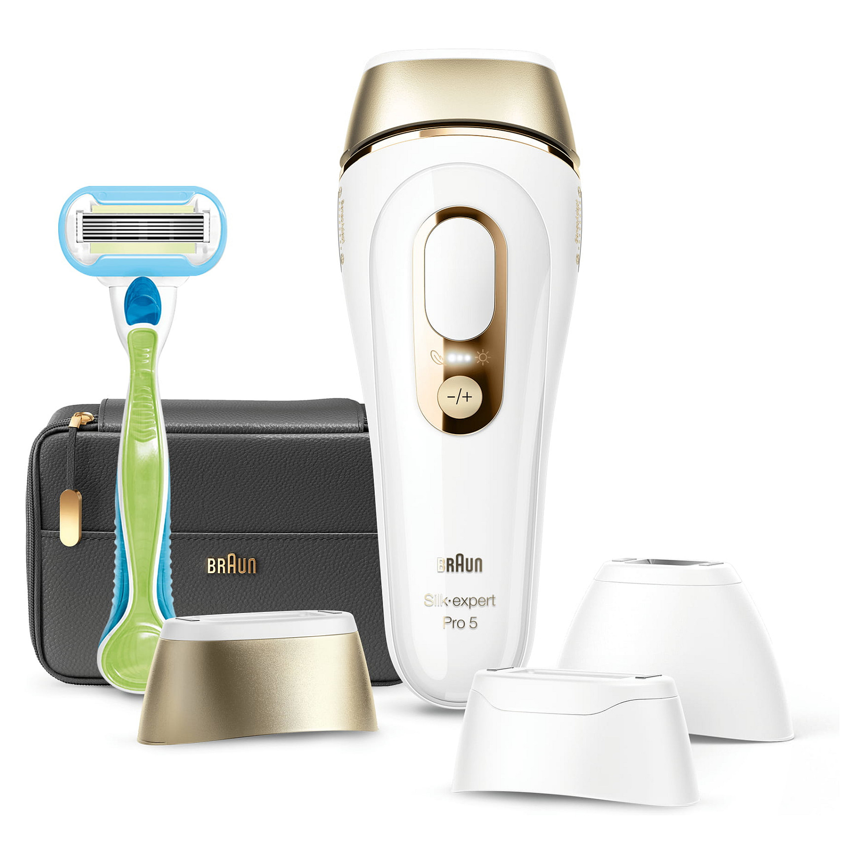 Depilator elektrik IPL Braun Silk-expert Pro 5 PL5243 / Skin Pro 2.0 / 10 Nivele Intensiteti / 400.000 Impulse – Bardhë/Gold - 3