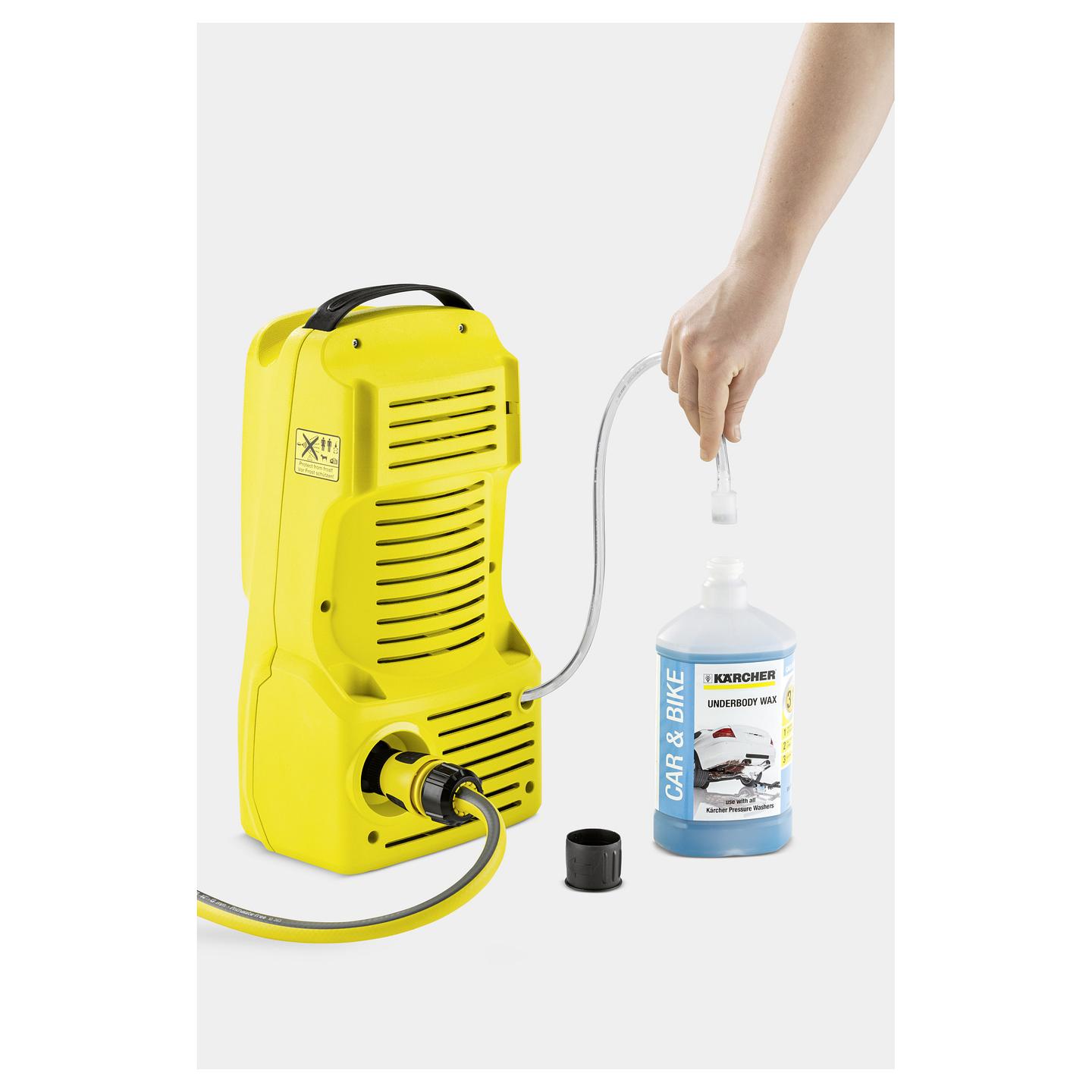 Pastrues me presion Kärcher K 2 Compact / 1400W / 110 Bar / 360L/h - Verdhë/Zezë - 4
