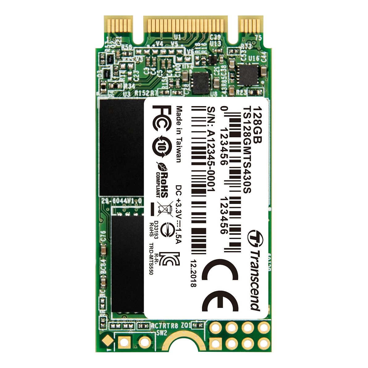 SSD e Brendshme Transcend 430S / 128GB / M.2 SATA III - 2