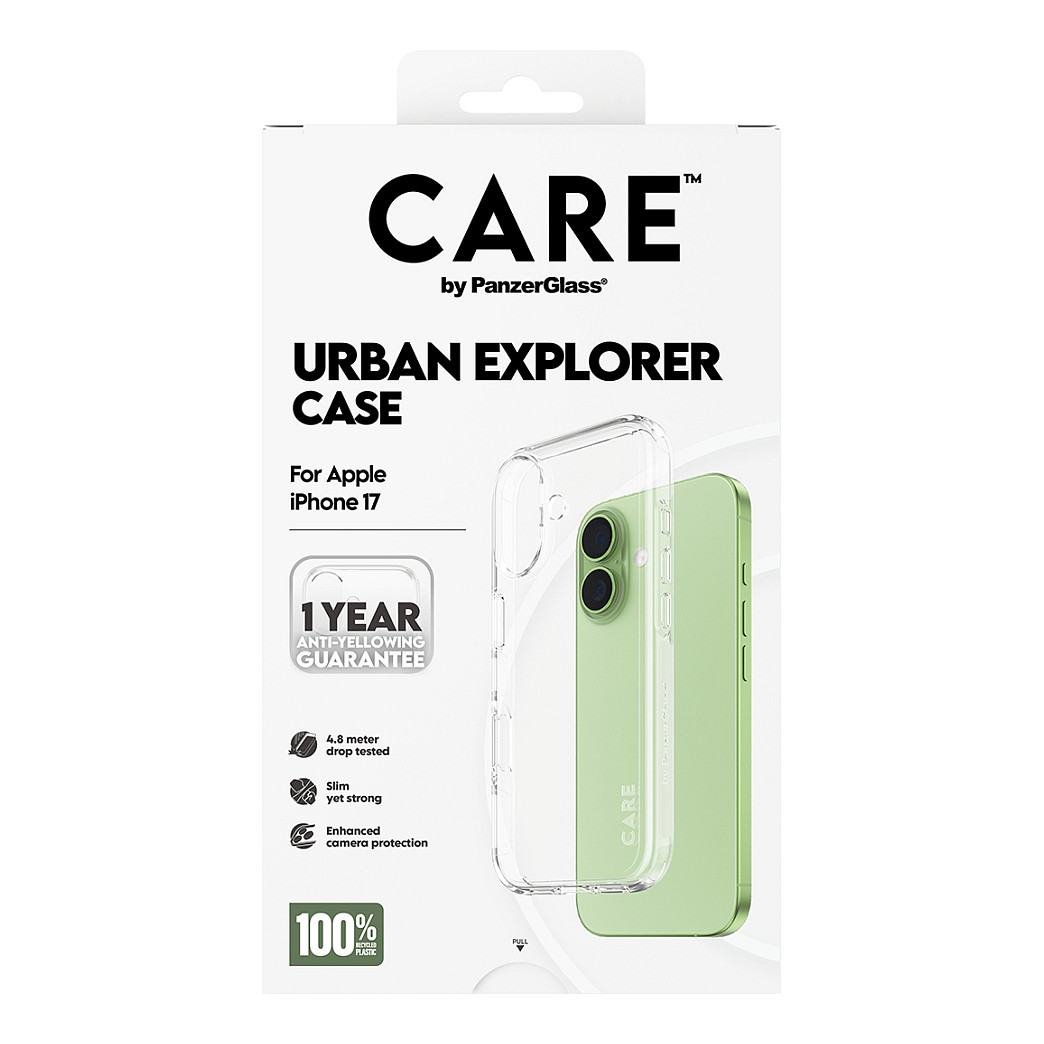 Aksesorë për telefon PanzerGlass CARE™ Urban Explorer / Case / Apple iPhone 17 / Plastikë e ricikluar - Transparent - 3