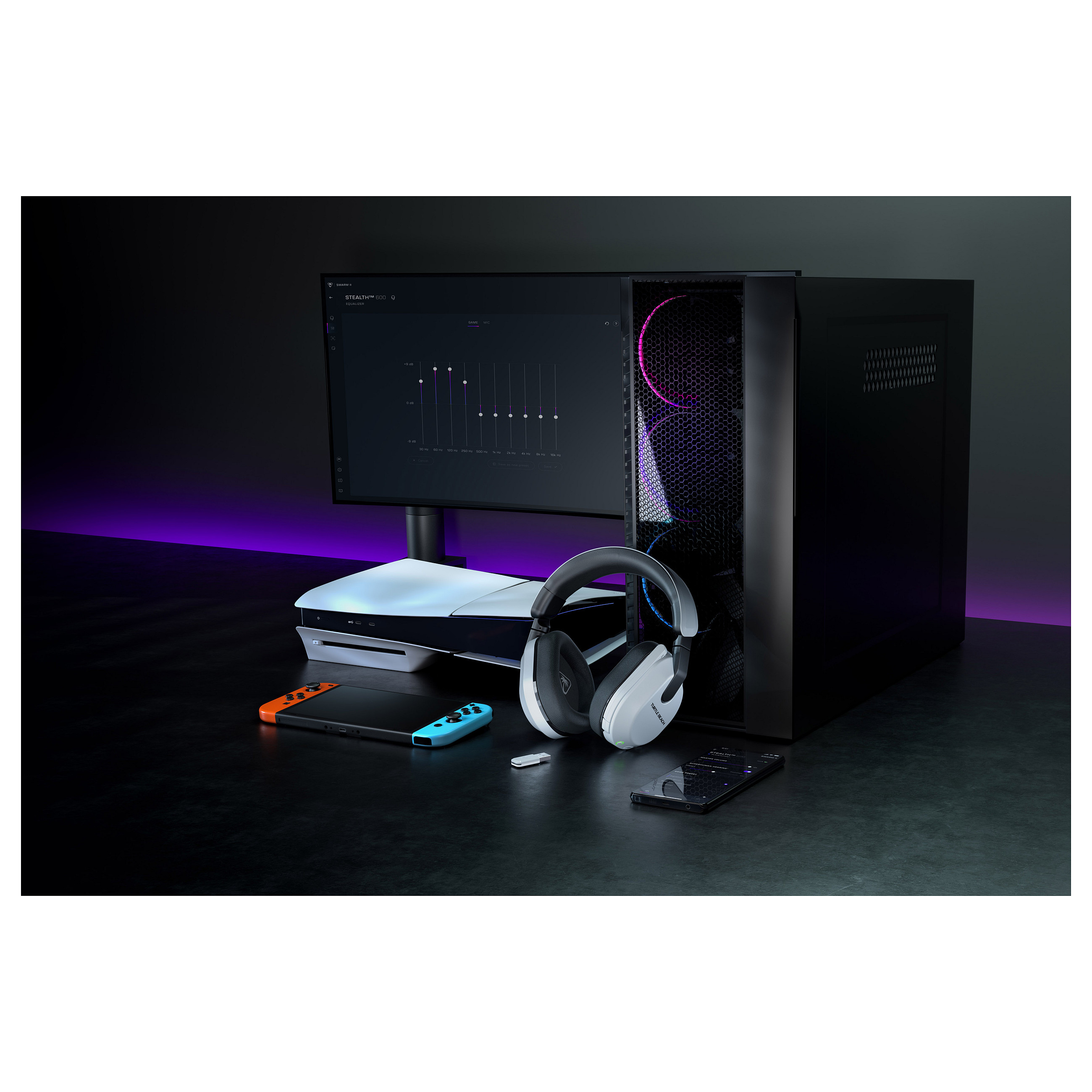 Kufje Gaming Turtle Beach Stealth 600 Gen 3 / PlayStation / Wireless / Bluetooth / 20–20.000 Hz - Bardhë - 8