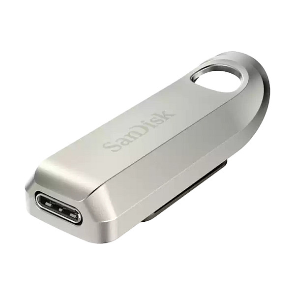 USB Flash Drive SanDisk Ultra Luxe / SDCZ75-064G-G46 / 64GB / USB 3.2 Gen 1 / USB Type-C / 300MB/s - Argjend - 3
