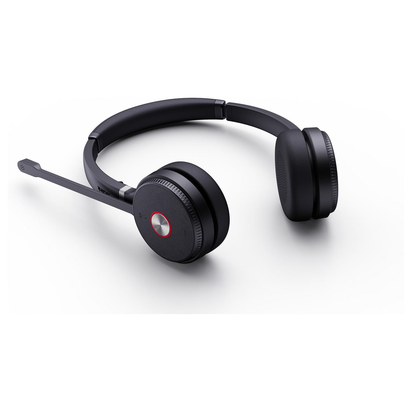 Kufje pa kabllo Yealink WH62 Dual UC / DECT / Stereo / 28mm / 160m / 14 orë / Mikrofon me reduktim të zhurmës - Zezë - 3