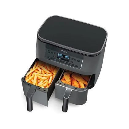 Fryer Ninja Dual Zone / DZ300EU / 7.6L / 2400W / 2 Sirtarë / 6 Programe / 40–240°C / Touch / Sync / Match – Zezë - 2