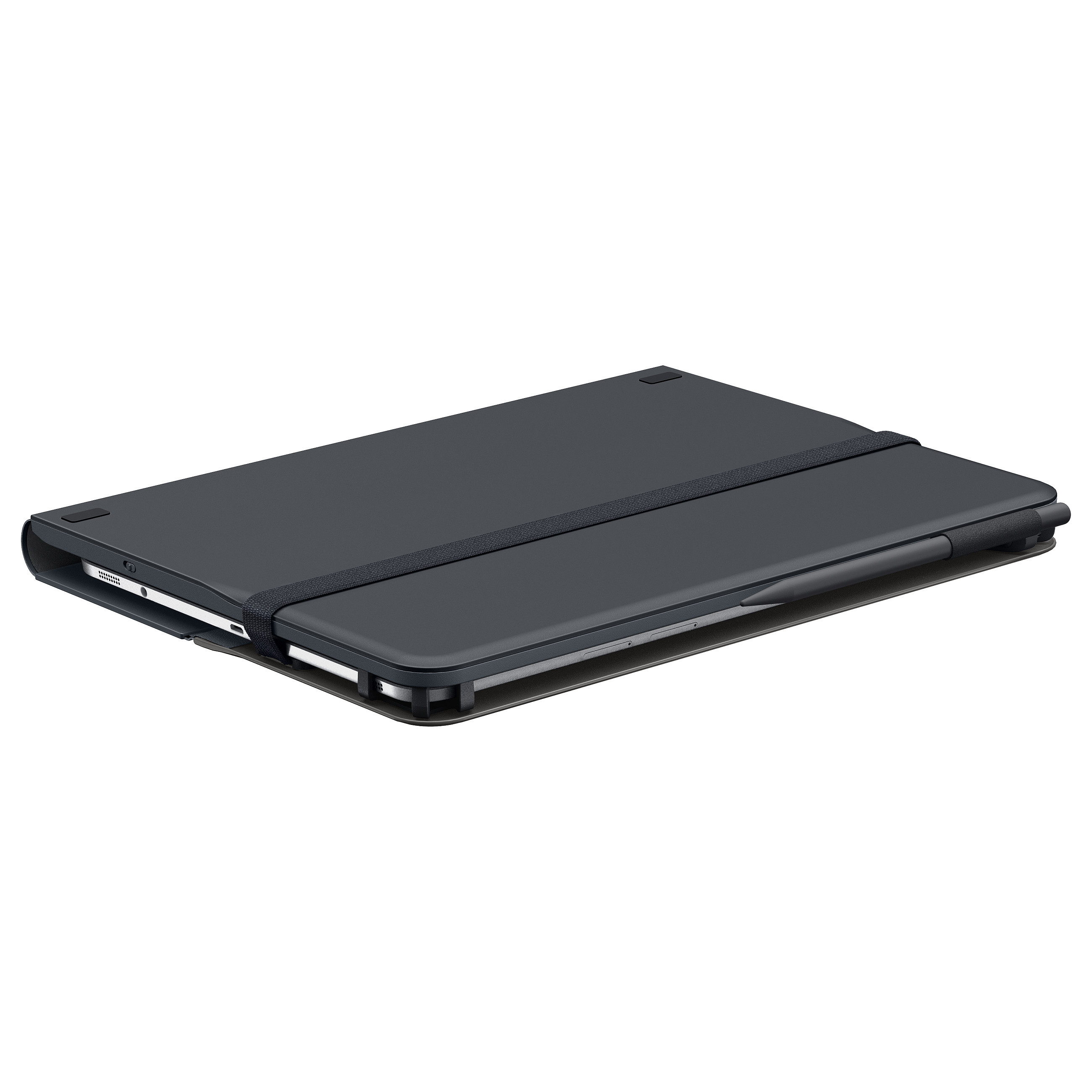 Tastierë për Tablet Logitech Universal Folio / 9–10" / Bluetooth 3.0 / AZERTY (FR) / 78 Taste / 4-Pikësh Grip / Mbajtëse Stilolapsi – Zezë - 8