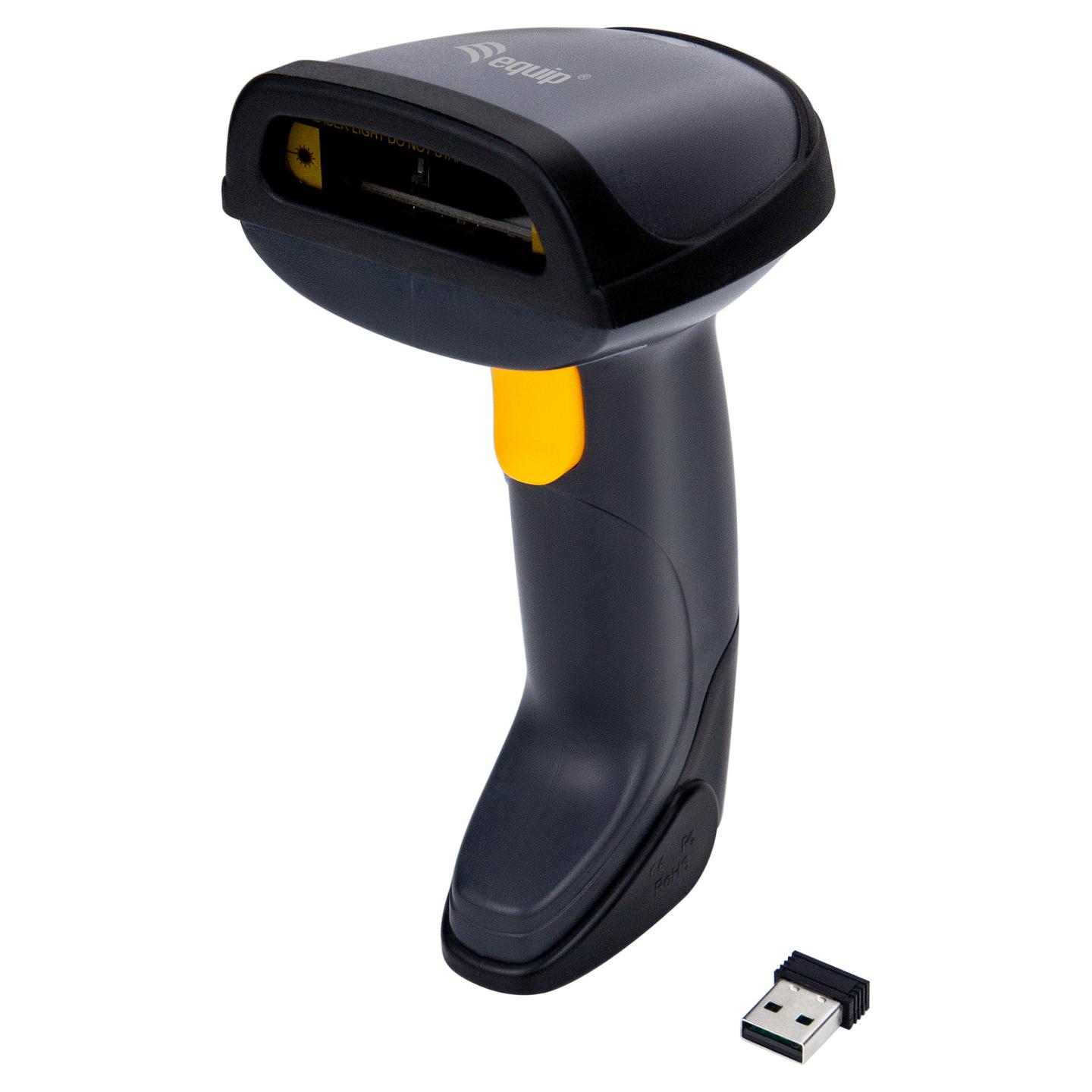 Skaner Barkodesh Equip 351023 / 1D / Laser / Wireless 2.4GHz / 200 Scans/s / 70cm / IP54 / 1500mAh - Zezë - 5