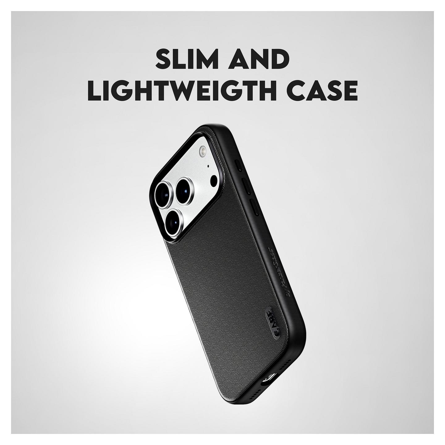 Aksesorë për telefon PanzerGlass CARE Fusion Fabric / iPhone 17 Pro / iPhone 18 Pro / MagSafe / Tekstil - Zezë - 7