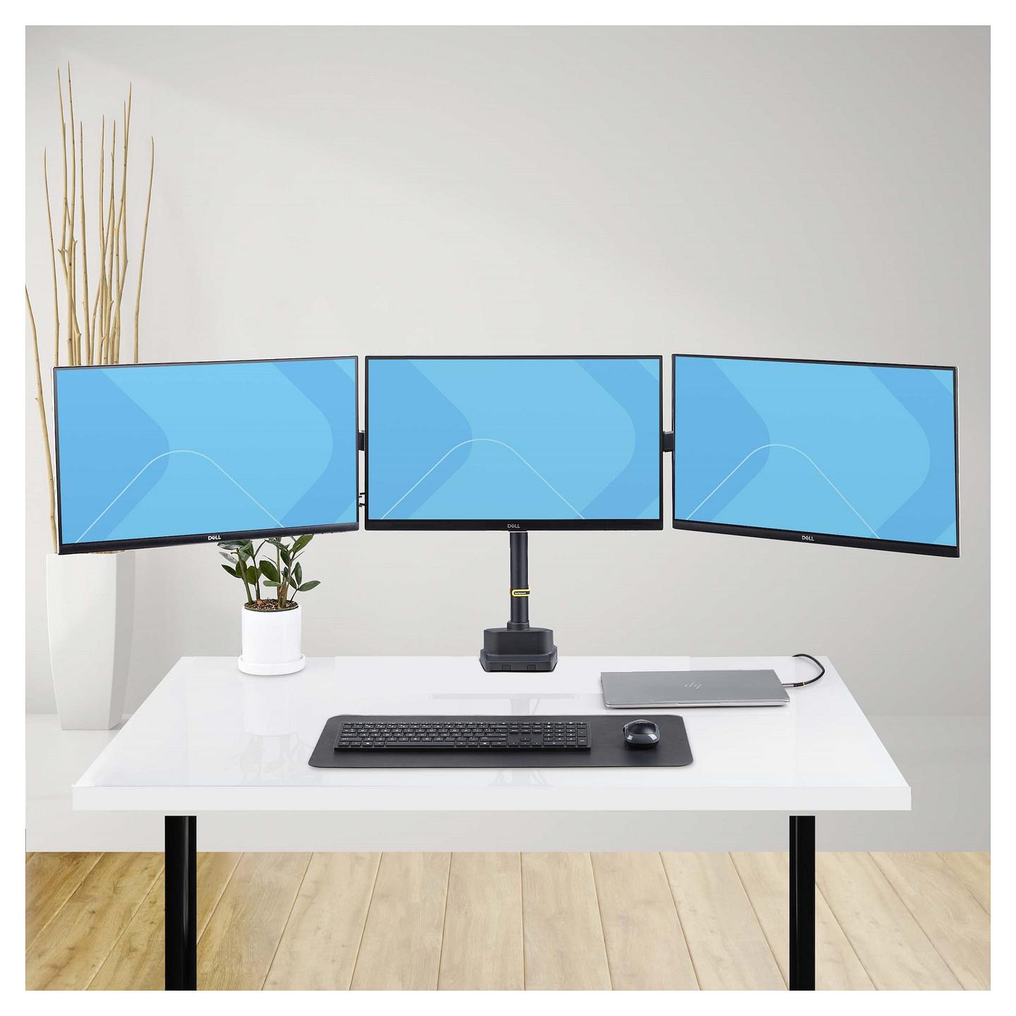 Mbajtëse për Monitor StarTech.com 3MP2AG-MONITOR-ARM , 3 Monitorë , 27" , 7kg për monitor , VESA 75x75 & 100x100 - Zezë - 11