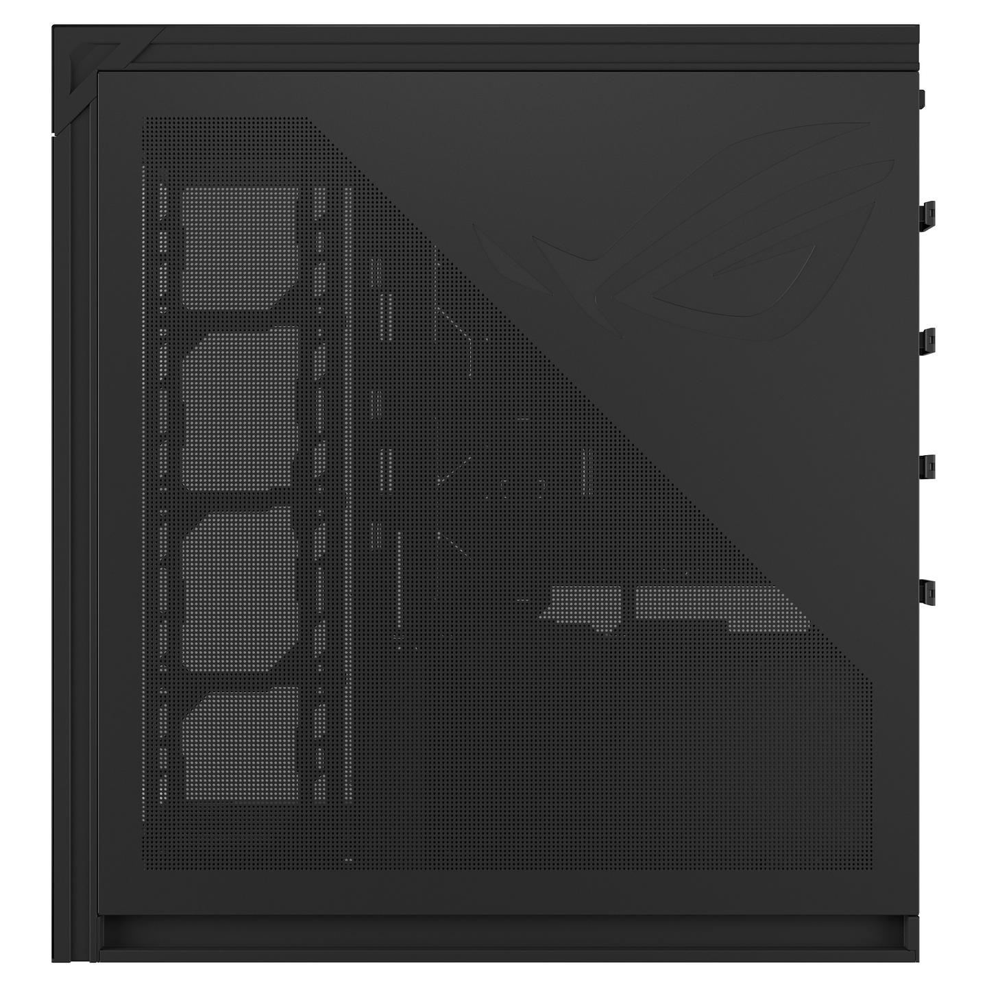 Kasë ASUS ROG CRONOX GR801 CURVE TG ARGB / Big-Tower / Xham i Temperuar / 4x120mm ARGB / EATX – Zezë - 12