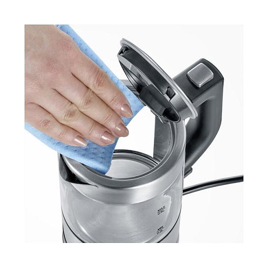 Çajnik Elektrik Severin WK 3472, 0.5L, 1000W, Xham, 360° – Argjend - 8