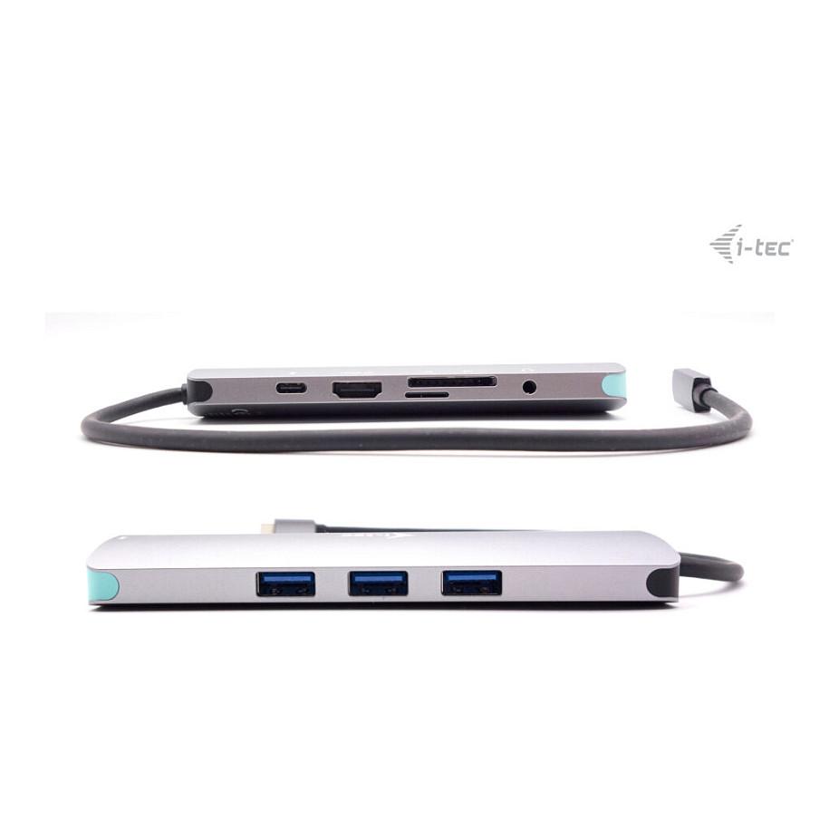Docking Station i-tec C31NANOLANPD100, USB-C, HDMI 4K 60Hz, 3x USB-A, Gigabit Ethernet, Power Delivery 100W - Gri - 4