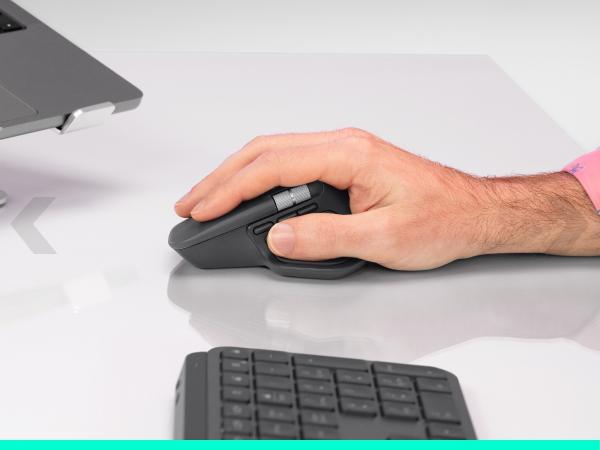 Maus pa Kabllo Logitech MX Master 4 for Business / 910-007617 / Darkfield / 8000 DPI / Bluetooth + Logi Bolt – Zezë - 3