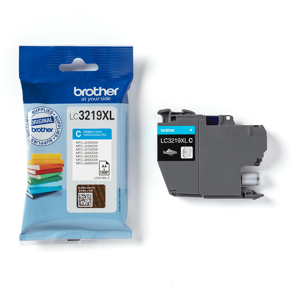 INK për Printer Brother LC-3219XLC / XL / 1,500 Faqe - Cyan - 3