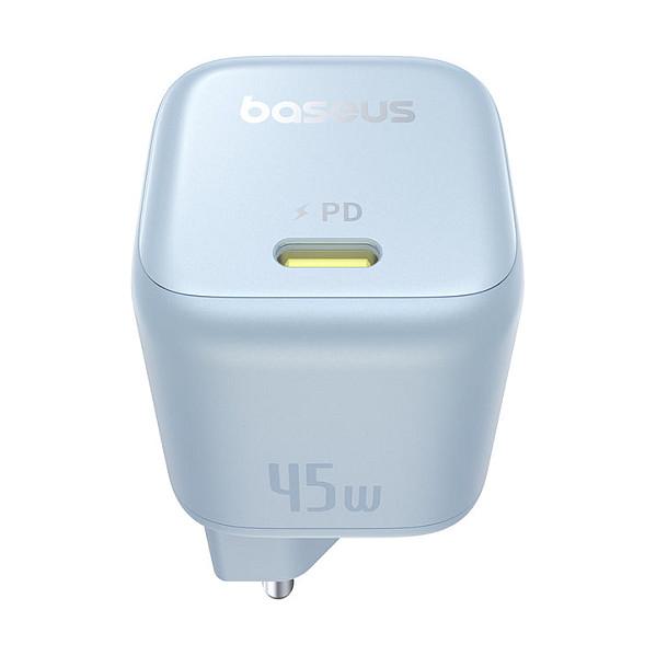 Adapter Baseus PicoGo / 45W / GaN / 1x USB-C PD / PPS / QC 3.0 / Universal – Blu - 4