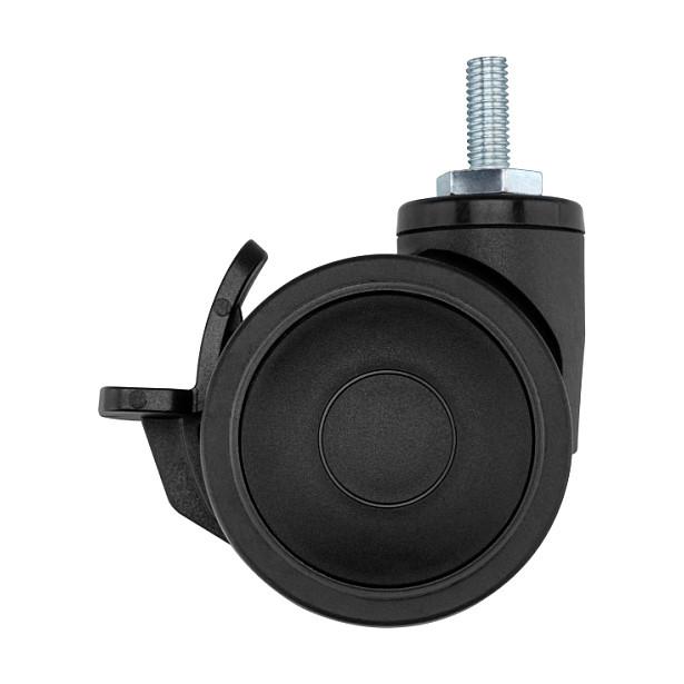 Rrota për Karrige Cockpit OPLITE GTR S8 / GTR S8 Elite / Set 8 copë / 4 me Frenë / 4 pa Frenë / 360° / M8 / 63 mm – Zezë - 3