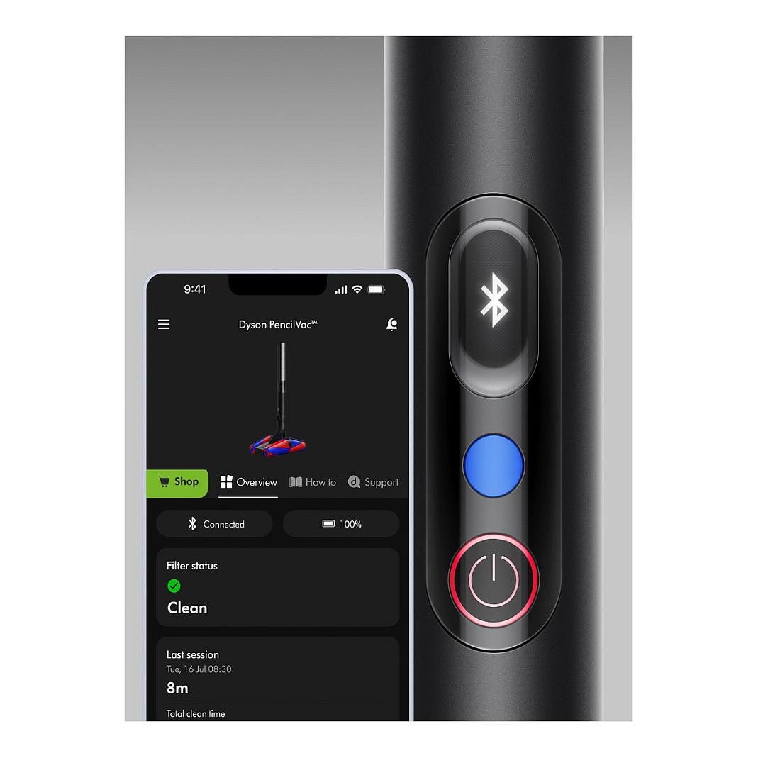 Fshesë me Vakum Dyson PencilVac Fluffycones / 55AW / 140.000rpm / 38mm / 0.076L / 30min / Fluffycones / LED / MyDyson – Zezë/Gri - 9
