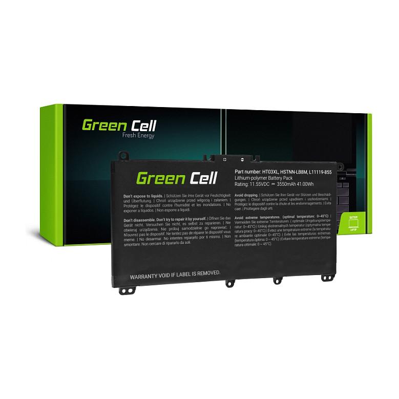 Bateri Green Cell HP163, 11.55V, 3400mAh, Li-Polymer, për HP - Zezë