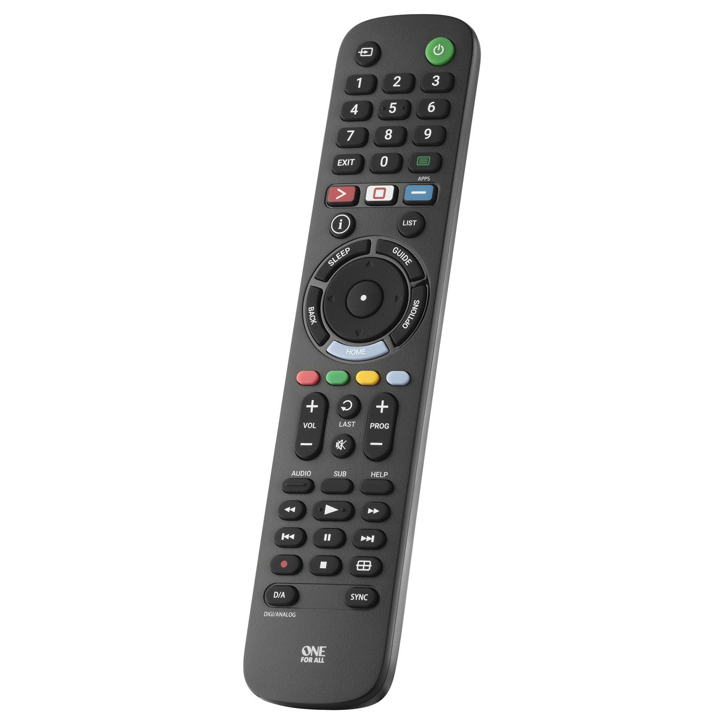 Telekomandë One For All URC4912, për TV Sony, IR, Funksion Mësimi - Zezë - 2