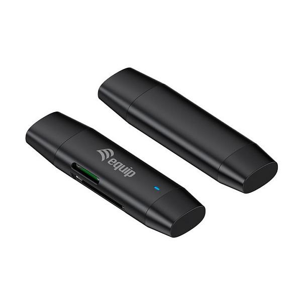 Lexues Kartash Equip 245462 / USB 3.2 Gen 1 / USB-A & USB-C / MicroSD, MicroSDHC, MicroSDXC, SD, SDHC, SDXC / 5 Gbit/s - Zezë - 2