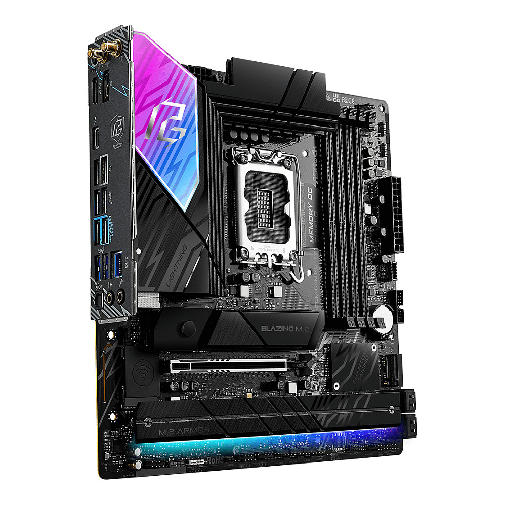 Pllakë Amë ASRock B860M Lightning WiFi / Intel LGA1851 / B860 / DDR5 / Micro-ATX / Wi-Fi 6E / 2.5GbE LAN - 4