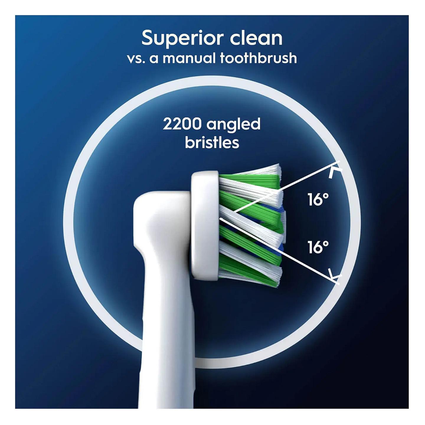 Aksesorë për kujdesin oral Oral-B Pro CrossAction Aufsteckbrsten 12er (wei, Frustfreie Umverpackung) – Bardhë - 4