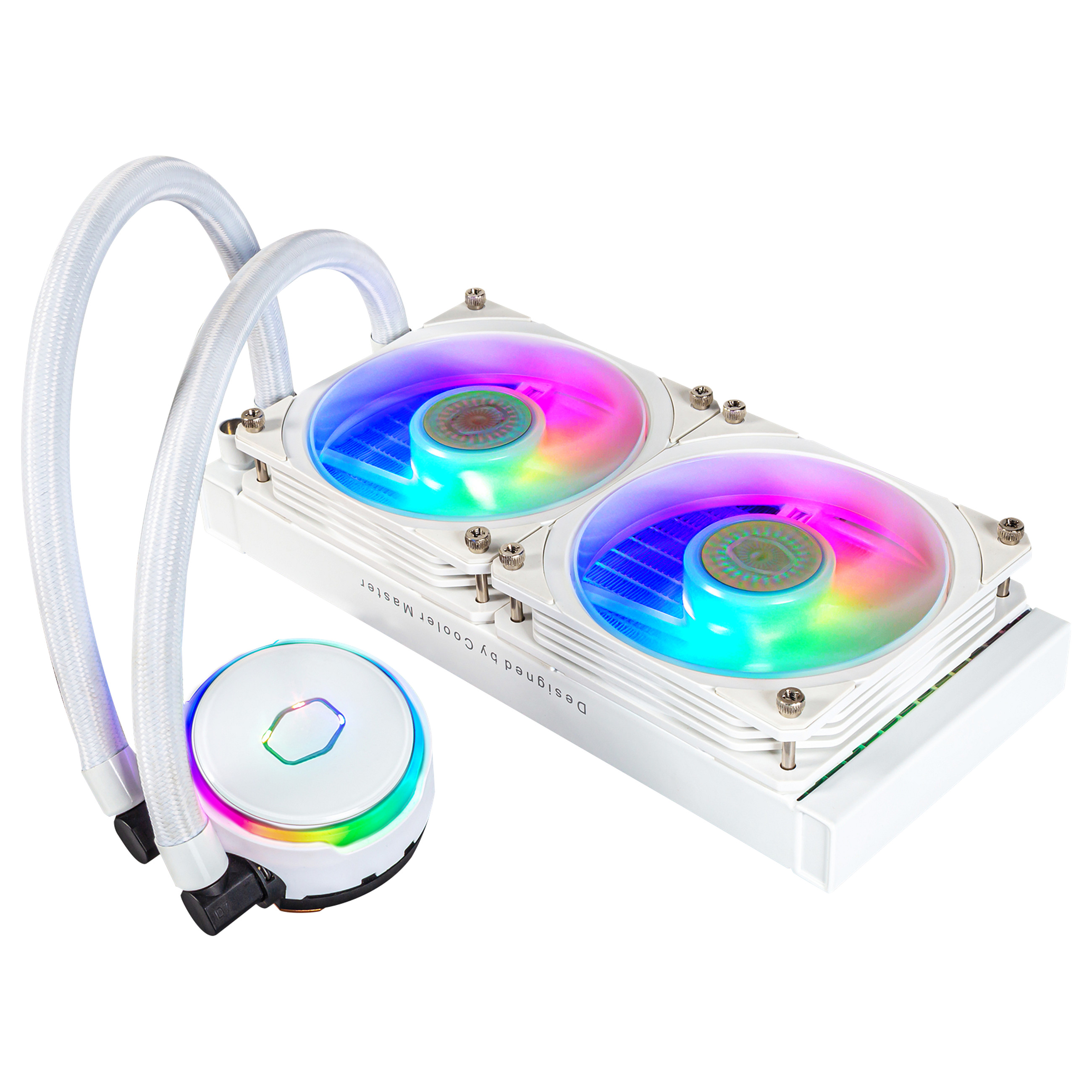 Ftohës për Procesor Cooler Master MasterLiquid PL240 Flux White Edition / 240mm / AIO / ARGB - Bardhë - 3
