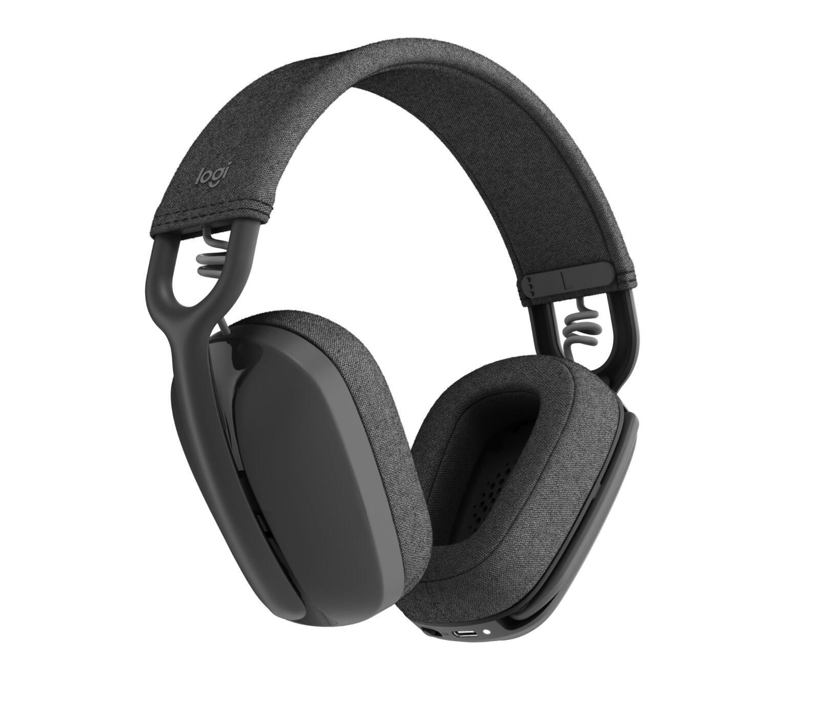 Kufje pa kabllo Logitech Zone Vibe / Bluetooth / Wireless / Mikrofon Noise Cancelling - Gri - 3