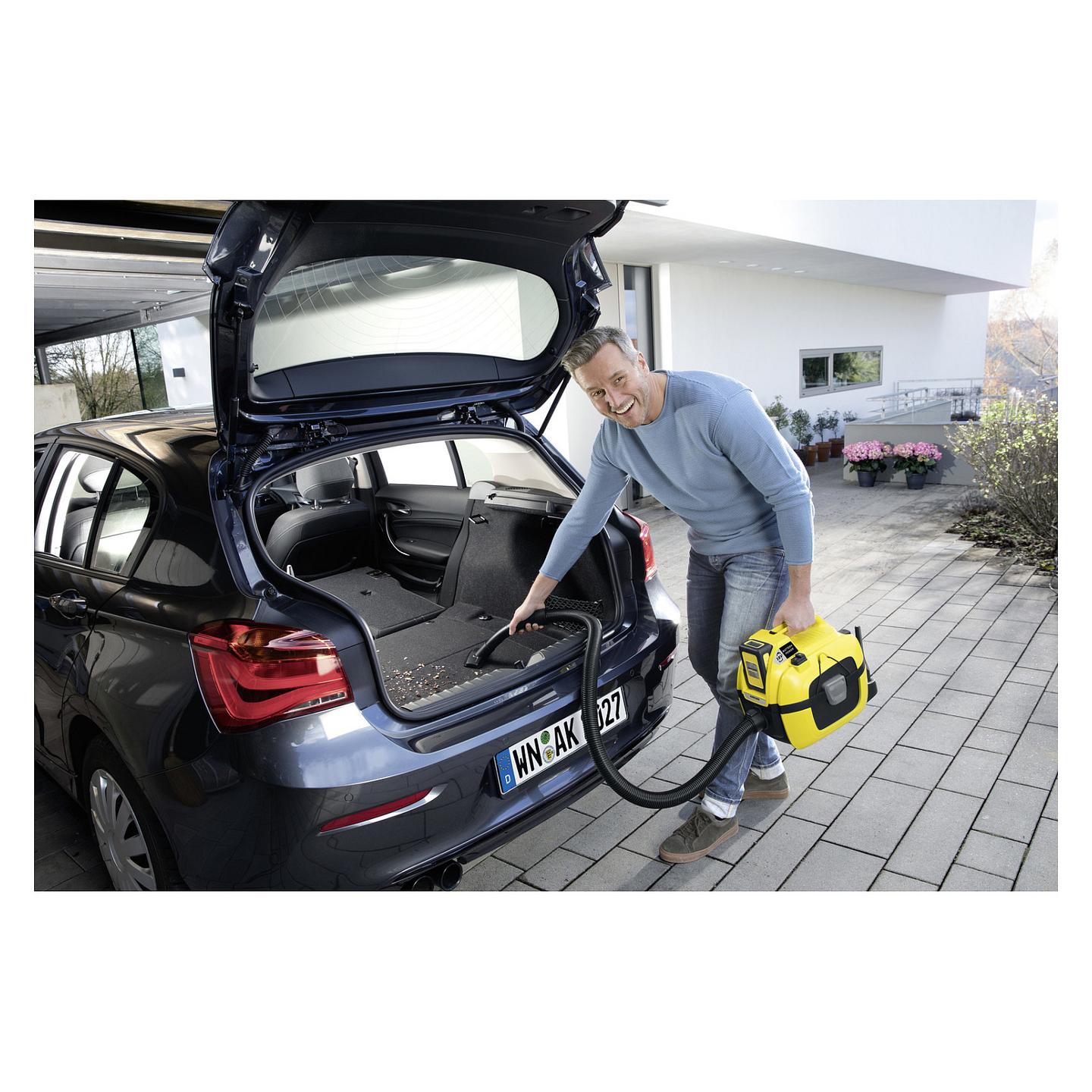 Fshesë me Vakum KÀrcher WD 1 Compact Battery Set / 18V / 7L / Wet & Dry - Verdhë/Zezë - 6