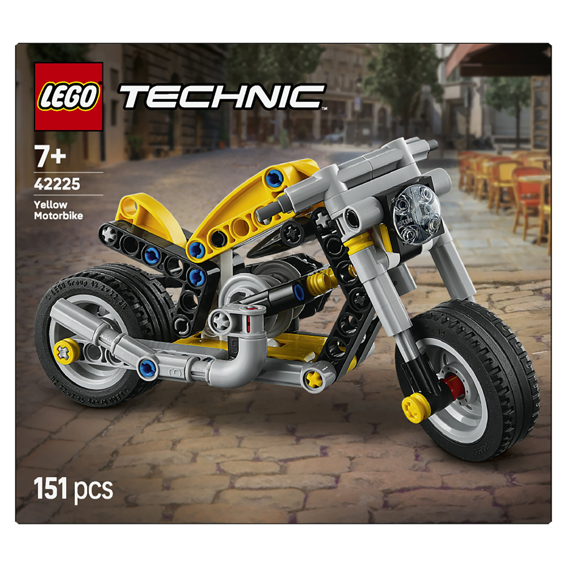 LEGO Technic Yellow Motorbike 42225 - 11