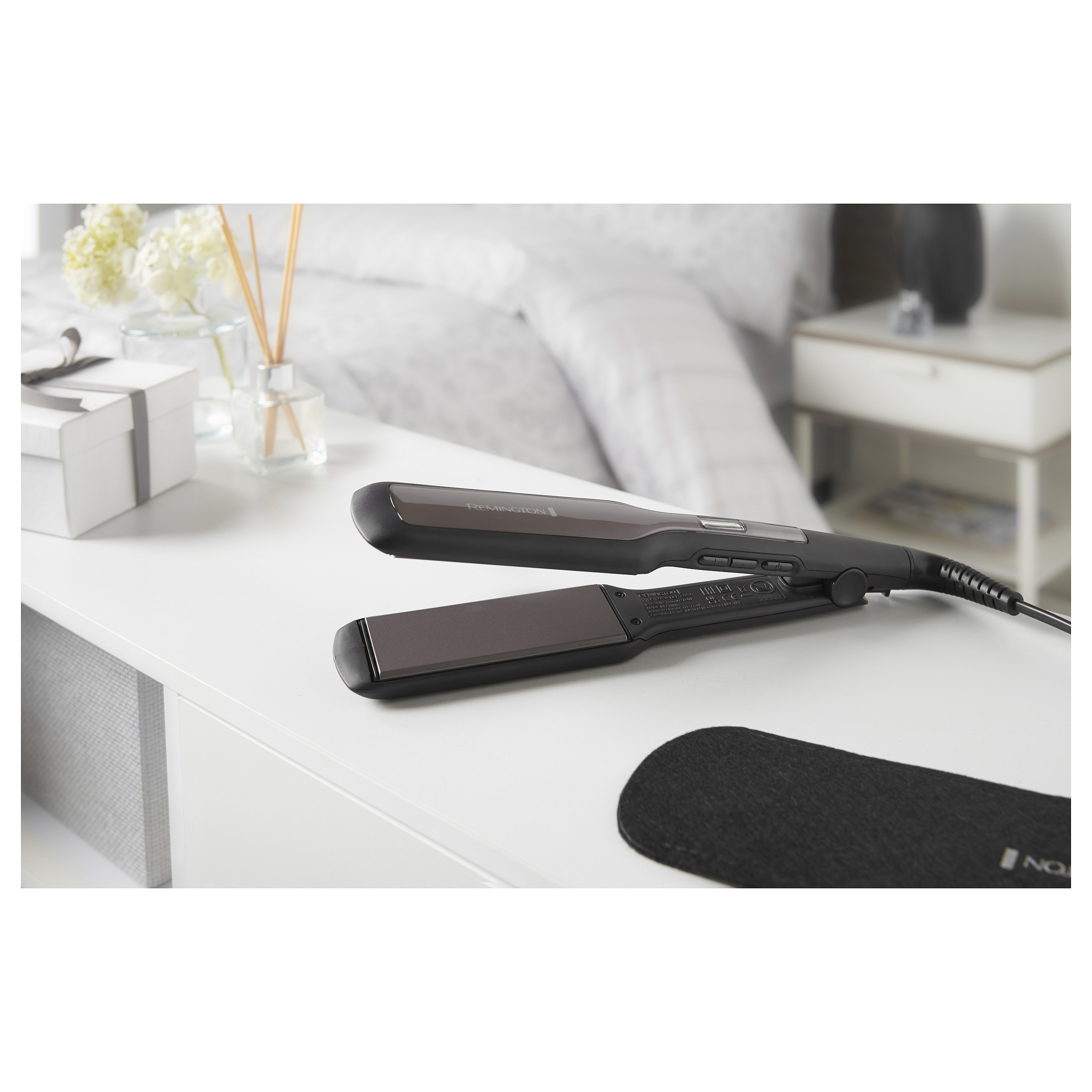 Drejtuese për flokë Remington Pro-Ceramic Extra S5525 / Ultra Ceramic / Pllaka 110x45 mm / 230°C / 10 Nivele – Zezë - 3