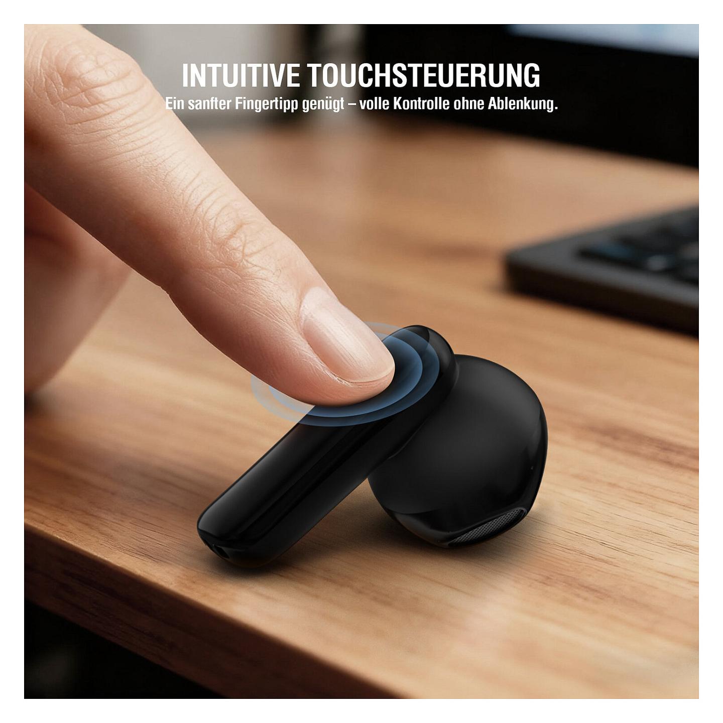 Kufje pa kabllo 4smarts SkyBuds Air / TWS / Bluetooth 5.4 / 13mm / Mikrofon - Zezë - 11