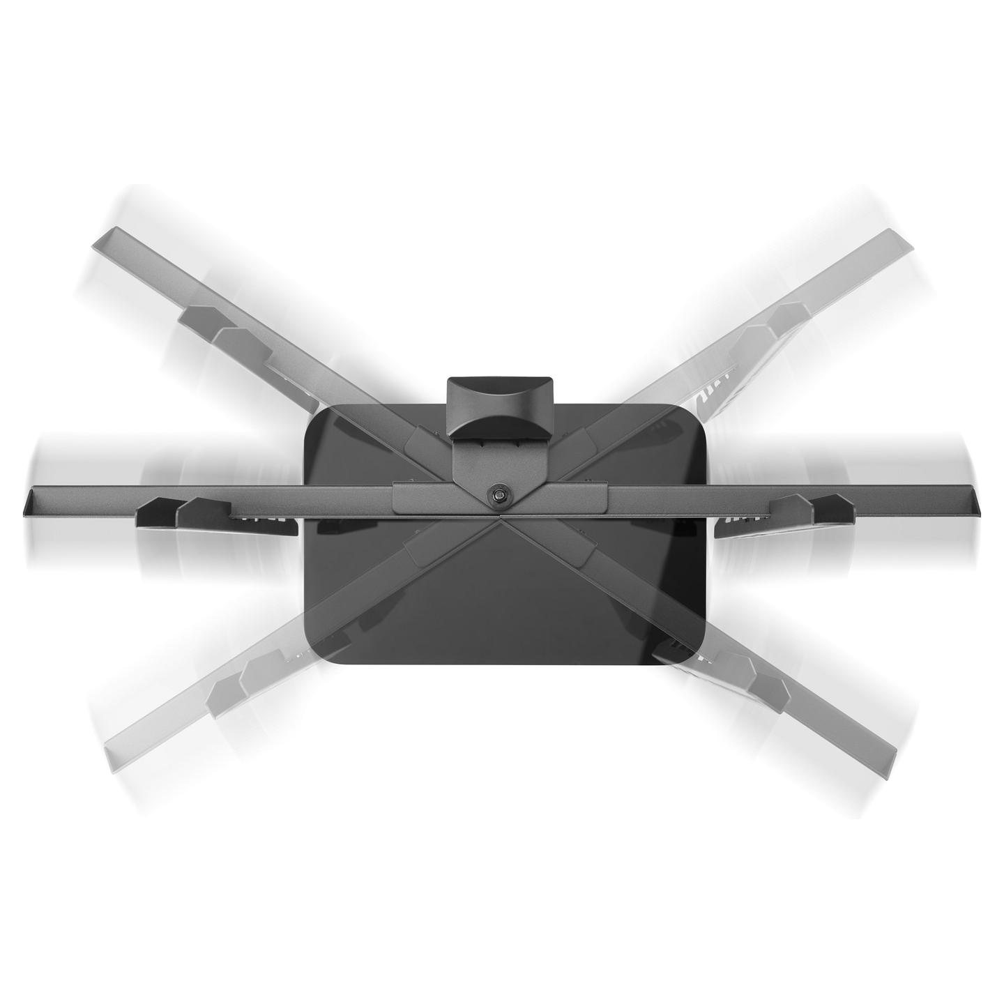 Mbajtëse për TV One For All WM2670, 32–70", VESA deri në 600×400mm, 40kg, Rrotullim 70° - Zezë - 9