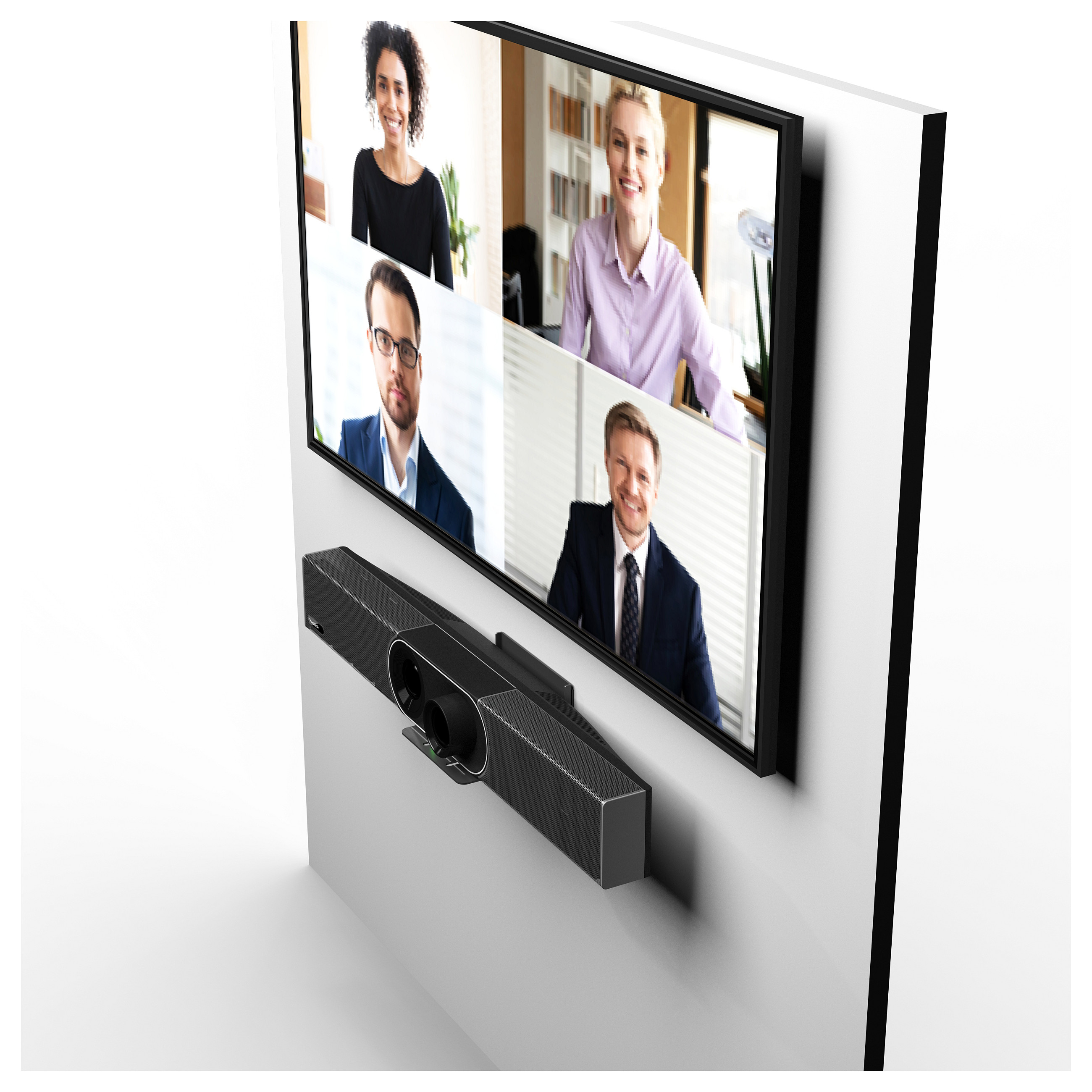 Aksesorë për Konferencë Yealink VCS-TVMount2 / Mbajtëse TV për Video Bar - Zezë - 3