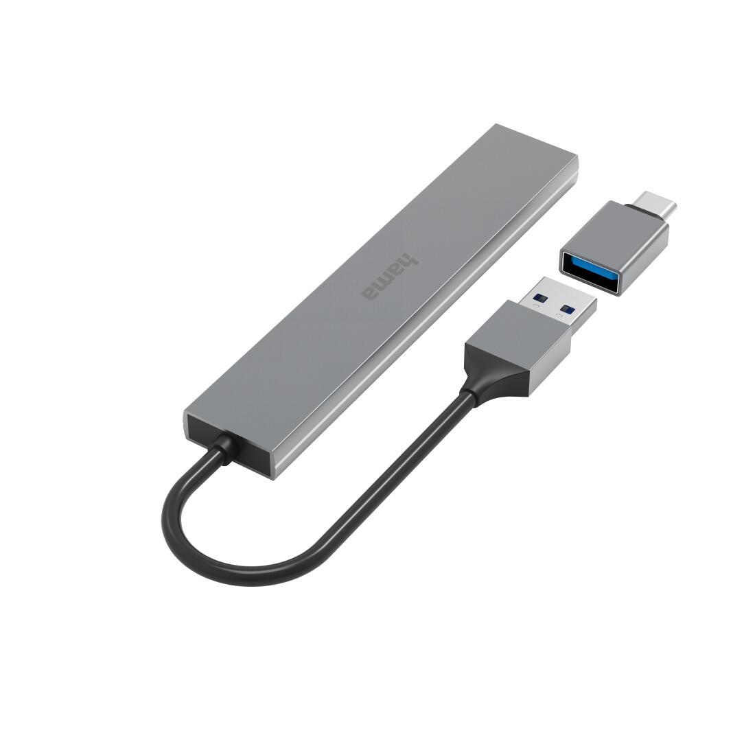 USB Hub Hama Prime Line / 4x USB-A 3.2 Gen 1 / USB-C Adapter - Hiri - 2
